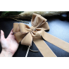 9" Beige Velvet Bow Ties