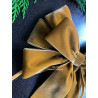 9" Beige Velvet Bow Ties