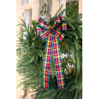 Christmas tree velvet bow