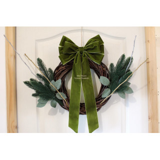 Christmas tree velvet bow