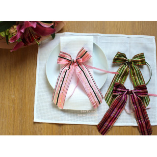 Easter napkin ring bow