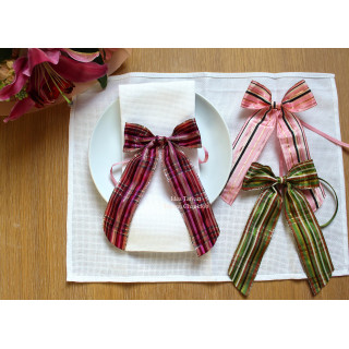 Easter napkin ring bow