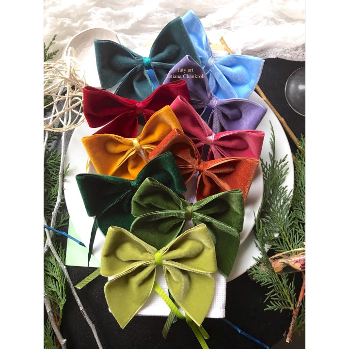 French velvet bow